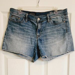 J Crew Indigo Denim Light Wash Shorts Size 31